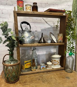 Mueble estantería antigua de cocina 