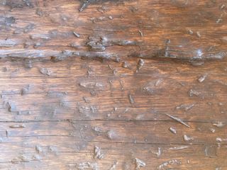 Banco de madera maciza de raíz