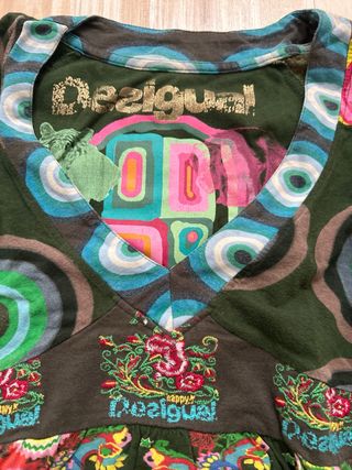 Camiseta Desigual T.36/38 Multicolor