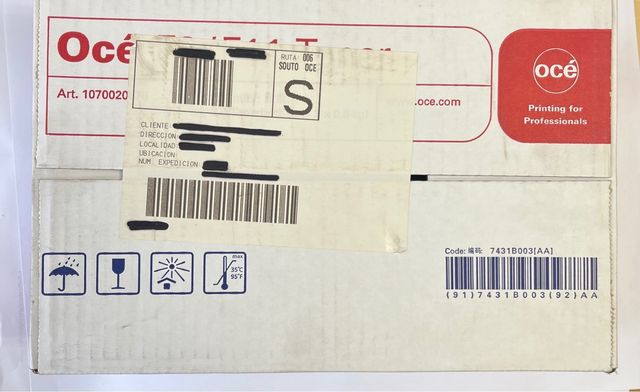 Toner Océ F3/F11 color negro 2 unidades de 0,80 kg