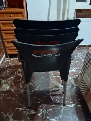 Sillas de bar Coca-Cola Zero Plástico