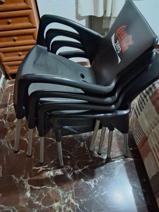 Sillas de bar Coca-Cola Zero Plástico