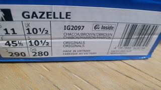 Zapatillas Adidas Gazelle Talla 45