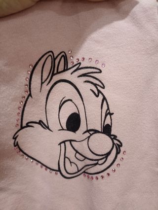 Felpa bambina Chip & Dale rosa