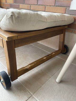 Tumbona IKEA Nammaro Madera y Tela

