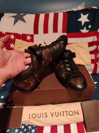 Louis Vuitton Scarpe Uomo EU43 Marrone Nero Pelle
