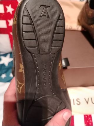 Louis Vuitton Scarpe Uomo EU43 Marrone Nero Pelle