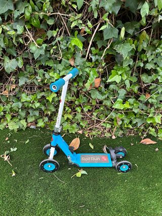 Patinete infantil 4 ruedas azul