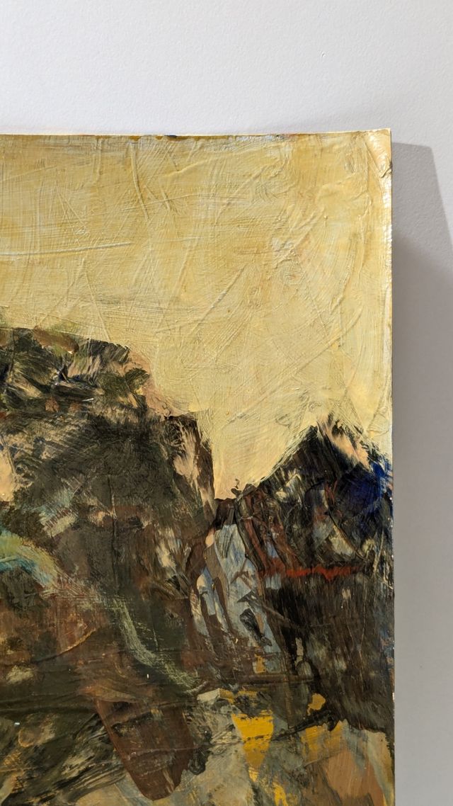 Llopis Beltrá óleo firmado paisaje impresionista