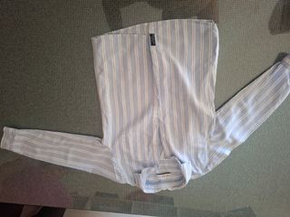 Camisa niño rayas azul