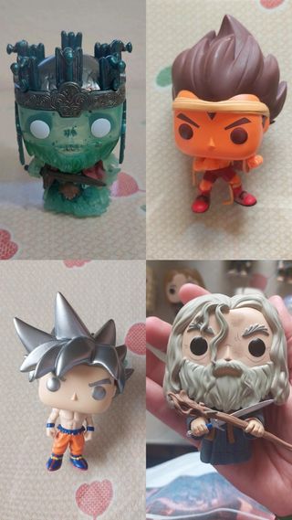 Lote Funko El Señor de los Anillos y Dragon Ball