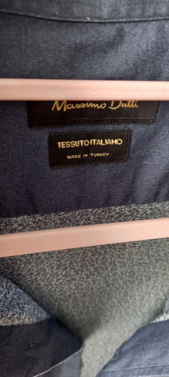 Camisa Massimo Dutti Azul Oscuro Talla L