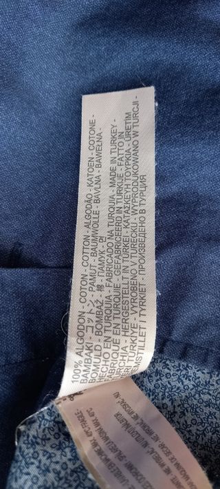 Camisa Massimo Dutti Azul Oscuro Talla L