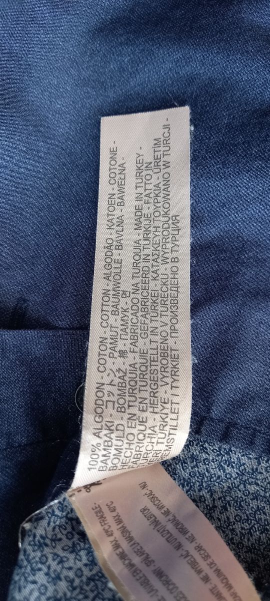 Camisa Massimo Dutti Azul Oscuro Talla L