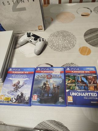 Ps4 Pro Blanca Edición Limitada + Juegos