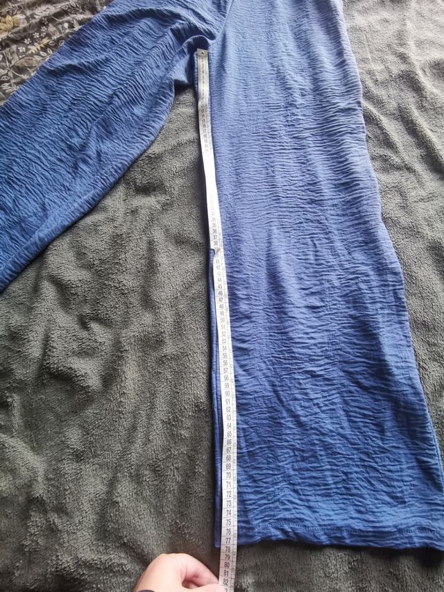 Tuta jumpsuit in poliestere blu