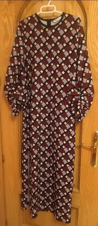 Vestido midi estampado Zara 