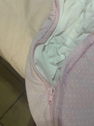 Saco de silla de paseo rosa lunares