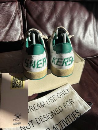 Golden Goose Ball Star Sneakers Blancas y Verdes