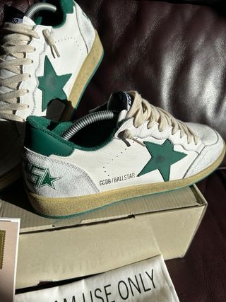 Golden Goose Ball Star Sneakers Blancas y Verdes