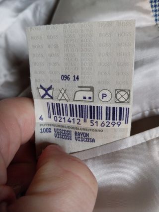 Blazer Hugo Boss Uomo Grigio Blu