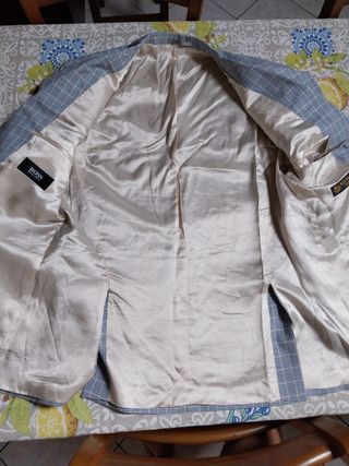 Blazer Hugo Boss Uomo Grigio Blu