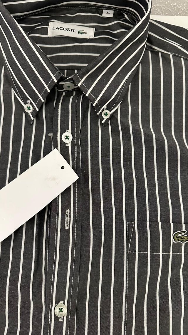 Camisa Lacoste Rayas Talla XL