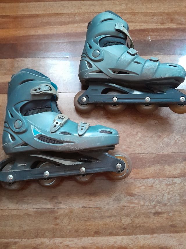 Patines 4 Ruedas talla45  + Protecciones + Mochila