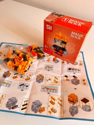 Set 3 Bricks Naruto: Sakura, Sasuke, Naruto Brique