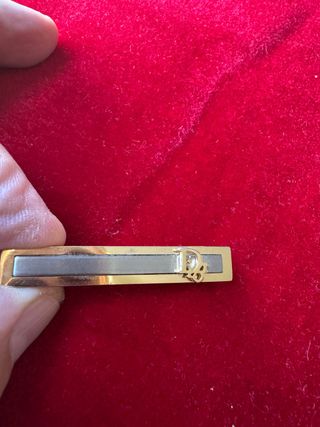 Pin Corbata Christian Dior Oro y Plata