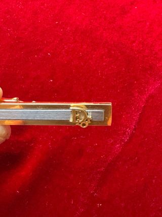 Pin Corbata Christian Dior Oro y Plata