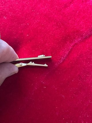 Pin Corbata Christian Dior Oro y Plata