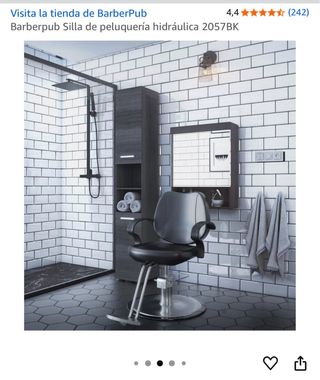 2 Sillas de Peluquería BarberPub Hidráulica Nuevas