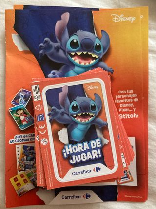 Cromos Disney Carrefour Hora de Jugar 44 tarjetas