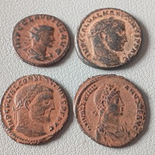 ≡ Lote 4 Monedas Romanas espectacular 