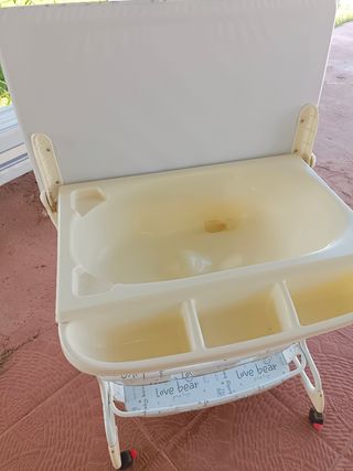 Silla coche + carro bebé + bañera cambiador