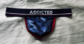 Tanga ADDICTED hombre azul camuflado
