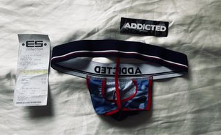 Tanga ADDICTED hombre azul camuflado