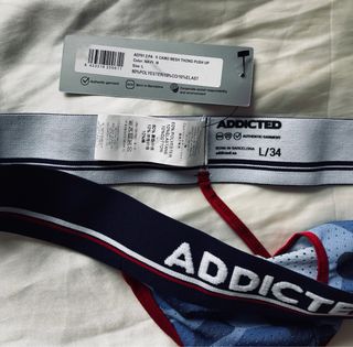 Tanga ADDICTED hombre azul camuflado