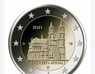 Moneda 2€ Sachsen-Anhalt 2021 D