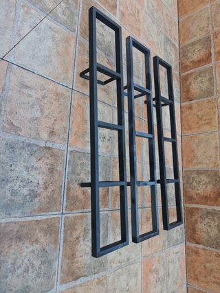 Estanterías Lerberg Ikea Negras (3 unidades)