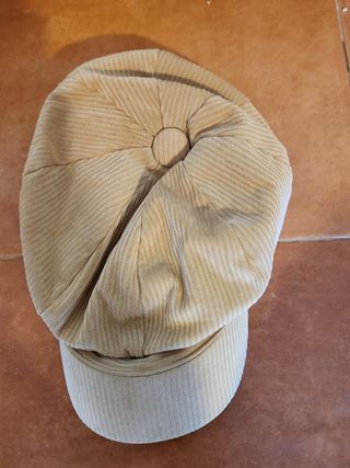 Gorro de espiga gris y blanco
