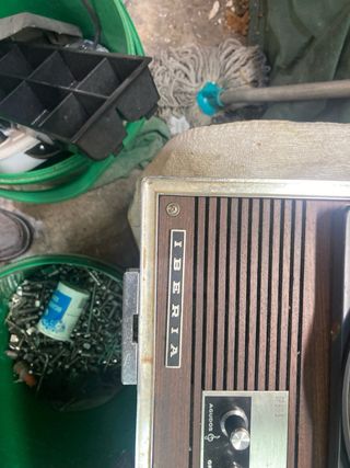 Tocadiscos Dual antiguo madera