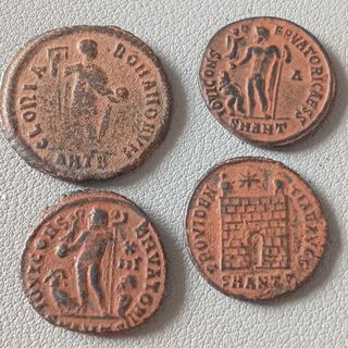 ≡ Lote 4 Monedas Romanas Antiguas espectacular 