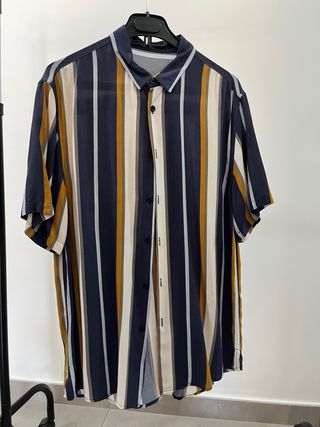 Camicia estiva a righe M oversize quasi L