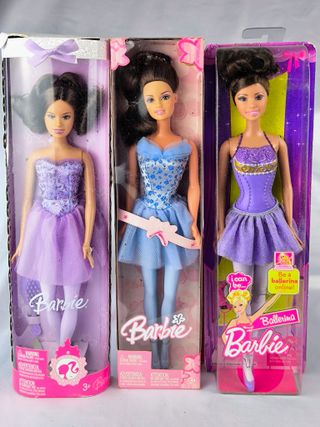 Barbie & Teresa PACK 3 BAILARINAS MORADAS