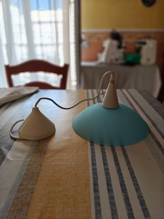 Lampadario cameretta azzurro e bianco