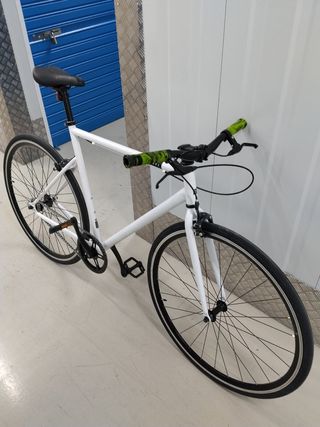 Bicicleta Fixie Blanca Urbana
