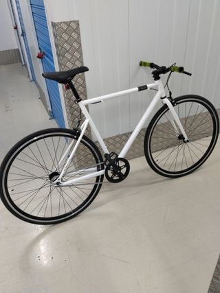Bicicleta Fixie Blanca Urbana