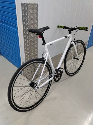 Bicicleta Fixie Blanca Urbana